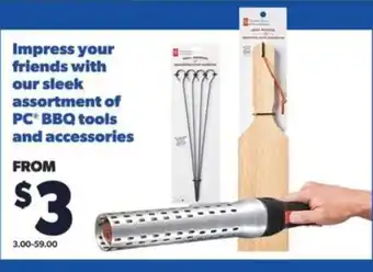 Real Canadian Superstore PC BBQ tools and accessories offer