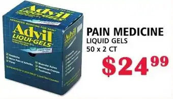 MVR Cash & Carry PAIN MEDICINE LIQUID GELS 50 x 2 CT offer