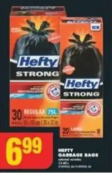 No Frills HEFTY GARBAGE BAGS offer