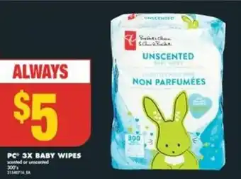 No Frills PC 3X BABY WIPES offer