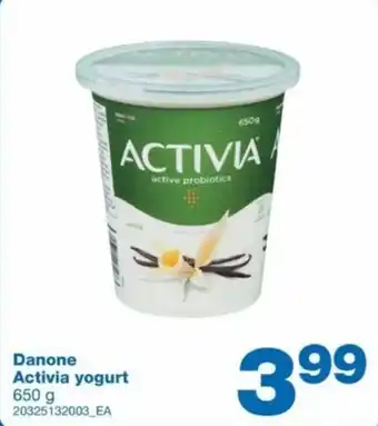 Wholesale Club Danone Activia yogurt offer