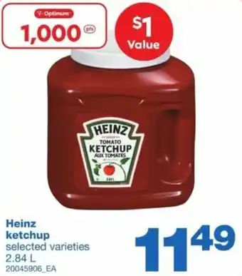 Wholesale Club Heinz ketchup offer