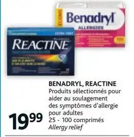 Brunet Benadryl, Reactine offer