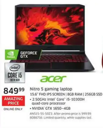 The Source Nitro 5 Gaming Laptop offer