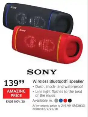 The Source Wireless Bluetooth Speaker offer