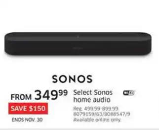 The Source Select Sonos Home Audio offer