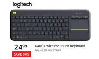 The Source K400+ Wireless Touch Keyboard offer