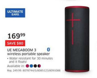 The Source UE Megaboom 3 wireless portable speaker offer