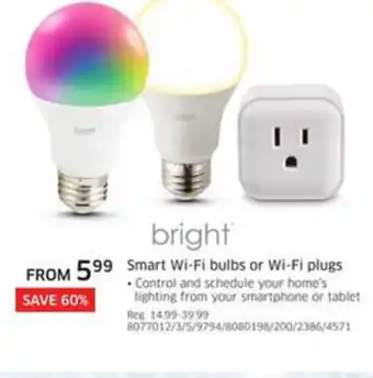 The Source Smart Wi-Fi bulbs or Wi-Fi plugs offer