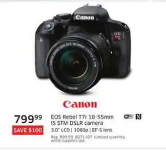 EOS Rebel T7i 18-55mm IS STM DSLR camera