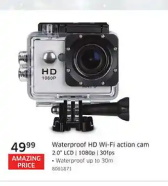The Source Waterproof HD WI-Fi action cam offer