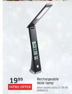 The Source Rechargeable desk lamp offer