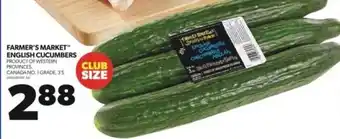Wholesale Club FARMER'S MARKET ENGLISH CUCUMBERS offer