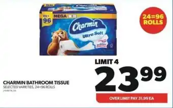 Wholesale Club CHARMIN BATHROOM TISSUE offer