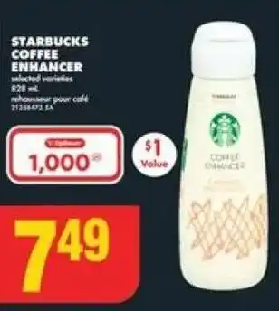 No Frills STARBUCKS COFFEE ENHANCER offer