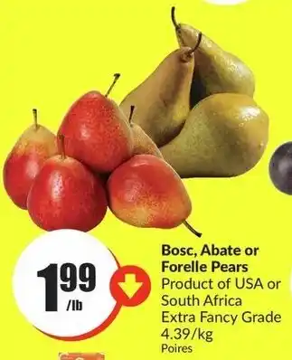 FreshCo Bosc, Abate or Forelle Pears offer