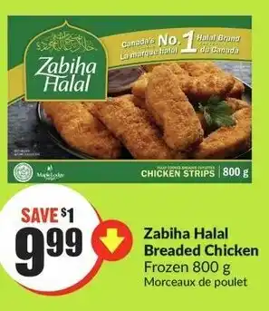 FreshCo Zabiha Halal Breaded Chicken Frozen 800 g offer