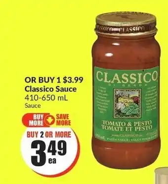 FreshCo Classico Sauce offer