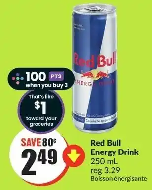 FreshCo Red Bull Energy Drink offer