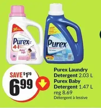 FreshCo Purex Laundry Detergent 2.03 L Purex Baby Detergent 1.47 L offer