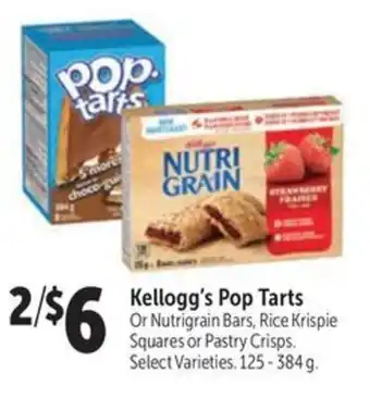 Family Foods Kellogg's Pop Tarts offer