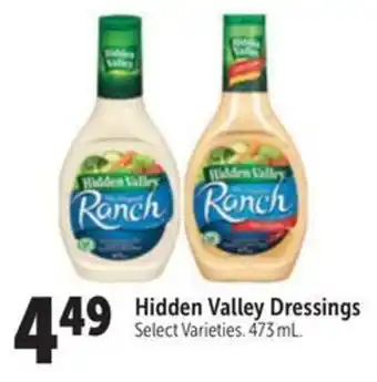 Family Foods Hidden Valley Dressings offer