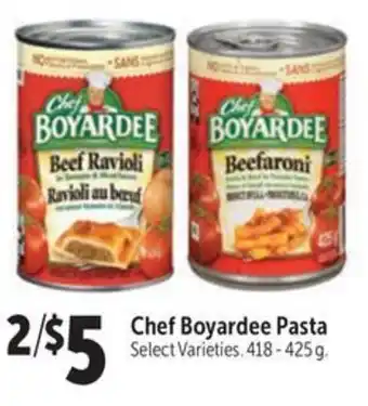 Family Foods Chef Boyardee Pasta offer