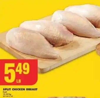 No Frills SPLIT CHICKEN BREAST offer