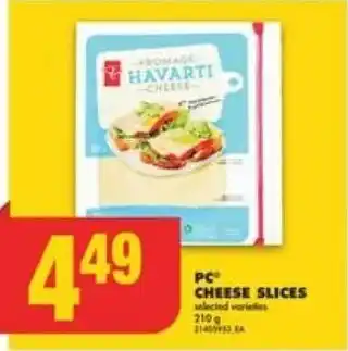 No Frills PC CHEESE SLICES offer