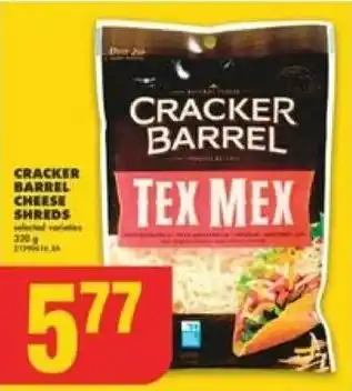 No Frills CRACKER BARREL CHEESE SHREDS offer