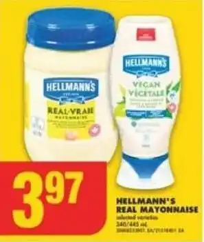 No Frills HELLMANN'S REAL MAYONNAISE offer