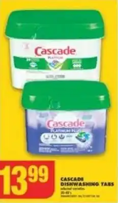 No Frills CASCADE DISHWASHING TABS offer