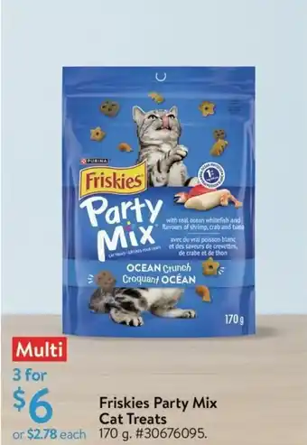 Walmart Friskies Party Mix Cat Treats offer