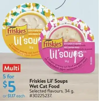 Walmart Friskies Lil' Soups Wet Cat Food offer