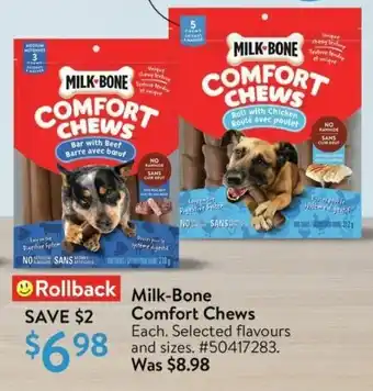 Walmart Milk-Bone Comfort Chews offer