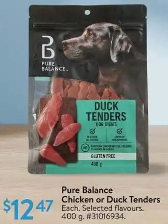 Walmart Pure Balance Chicken or Duck Tenders offer