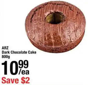 Arz Fine Foods ARZ Dark Chocolate Cake 800g offer