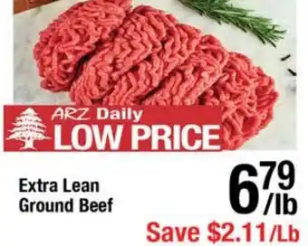 Arz Fine Foods Extra Lean Ground Beef offer