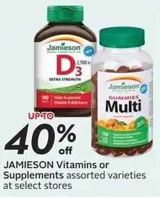 Sobeys JAMIESON Vitamins or Supplements offer