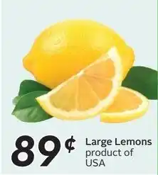 Sobeys Large Lemons offer