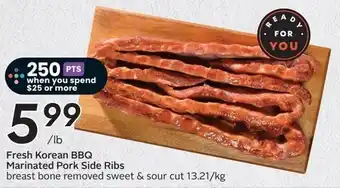 Sobeys Fresh Korean BBQ Marinated Pork Side Ribs offer