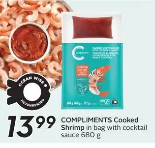 Sobeys COMPLIMENTS Cooked Shrimp offer