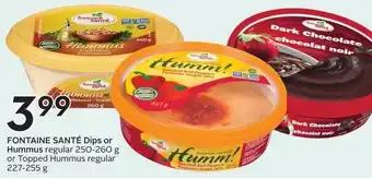 Sobeys FONTAINE SANTÉ Dips or Hummus offer