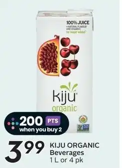 Sobeys KIJU ORGANIC Beverages offer