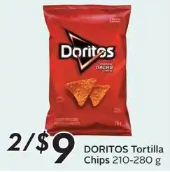 Sobeys DORITOS Tortilla Chips 210-280 g offer