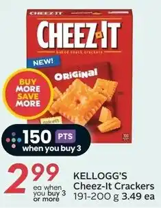 Sobeys KELLOGG'S Cheez-It Crackers offer