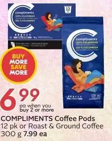 Sobeys COMPLIMENTS Coffee Pods offer