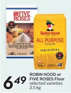 Sobeys ROBIN HOOD or FIVE ROSES Flour offer