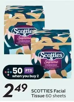Sobeys SCOTTIES Facial Tissue 60 sheets offer