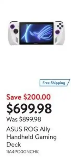 Walmart ASUS ROG Ally Handheld Gaming Deck offer